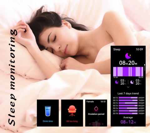 RUBICON Smartwatch Damski Rubicon RNCF31 BLACK