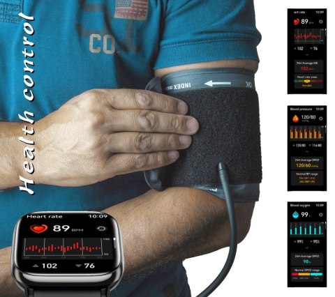 RUBICON Smartwatch Damski Rubicon RNCF31 BLACK