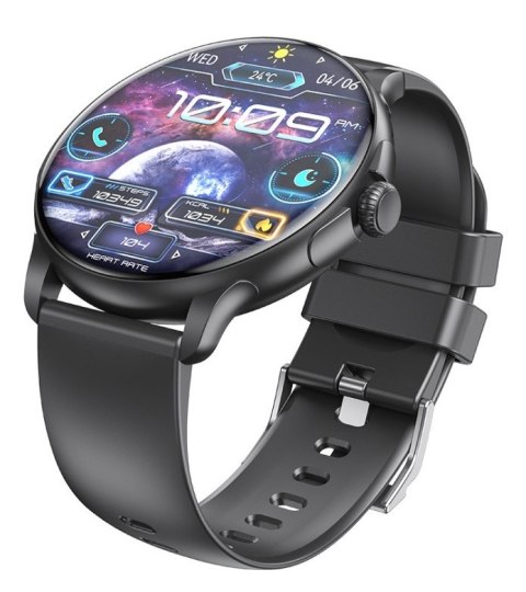 RUBICON Smartwatch Damski Rubicon RNCF35 BLACK Bransoleta + Pasek