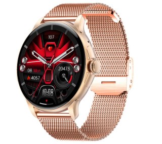 RUBICON Smartwatch Damski Rubicon RNCF35 ROSE GOLD Bransoleta + Pasek Pink