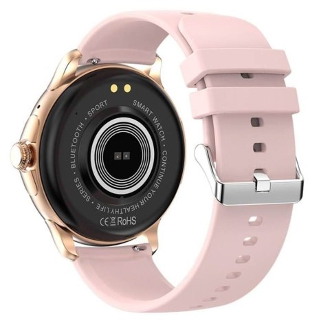RUBICON Smartwatch Damski Rubicon RNCF35 ROSE GOLD Bransoleta + Pasek Pink