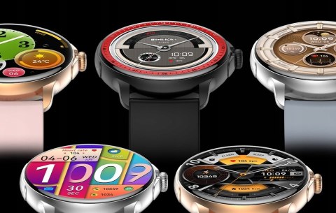 RUBICON Smartwatch Damski Rubicon RNCF35 SILVER Bransoleta + Pasek