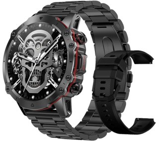 RUBICON Smartwatch Męski Rubicon RNCF18-1 BLACK Bransoleta + Pasek