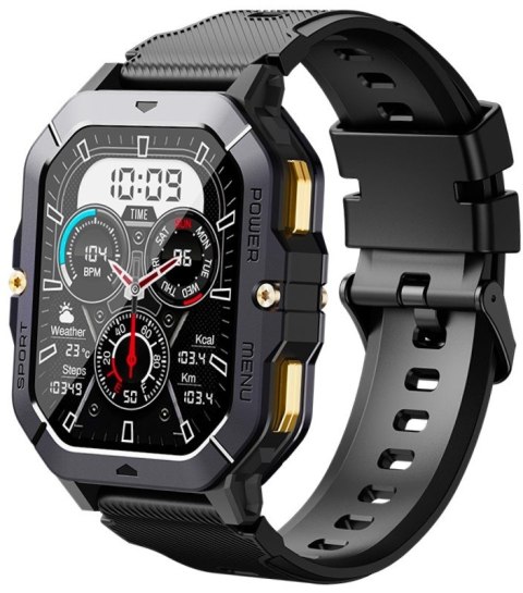 RUBICON Smartwatch Męski Rubicon RNCF23-1 BLACK