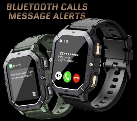 RUBICON Smartwatch Męski Rubicon RNCF23-1 BLACK