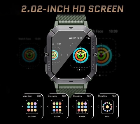 RUBICON Smartwatch Męski Rubicon RNCF23-1 BLACK