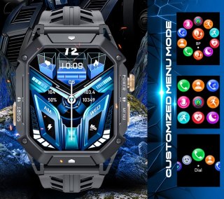 RUBICON Smartwatch Męski Rubicon RNCF24-2 GREY