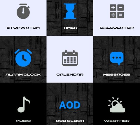 RUBICON Smartwatch Męski Rubicon RNCF24-2 GREY