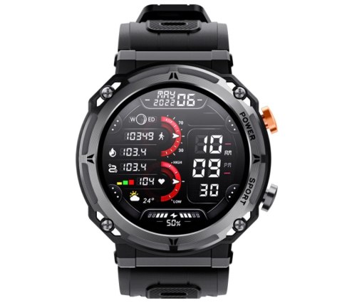 RUBICON Smartwatch Męski Rubicon RNCF25-1 BLACK