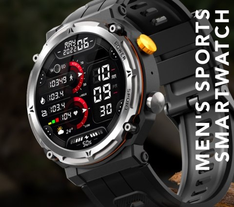 RUBICON Smartwatch Męski Rubicon RNCF25-1 BLACK