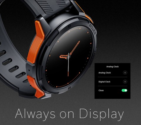 RUBICON Smartwatch Męski Rubicon RNCF26-1 BLACK