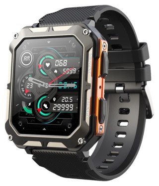 RUBICON Smartwatch Męski Rubicon RNCF27 BLACK/ORANGE
