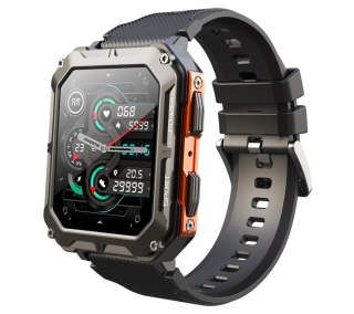RUBICON Smartwatch Męski Rubicon RNCF27 BLACK/ORANGE