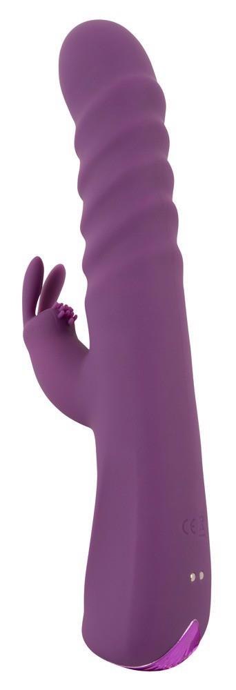 Wibrator króliczek Javida z pchnięciem silikonowy 24 cm USB