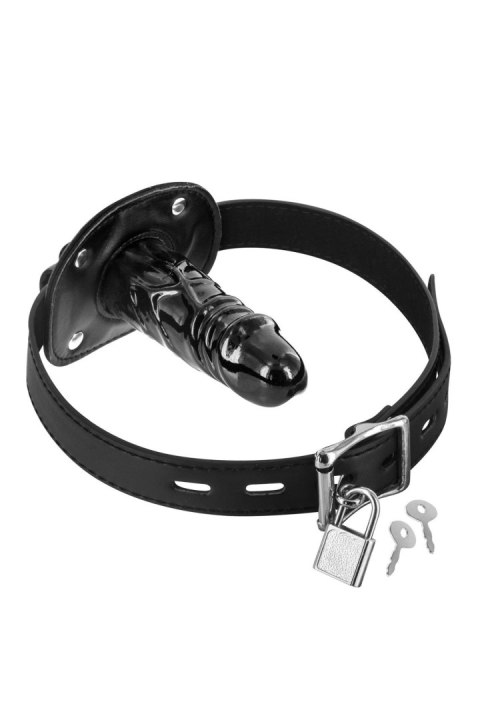 Knebel z dildem Fetish Tentation czarny