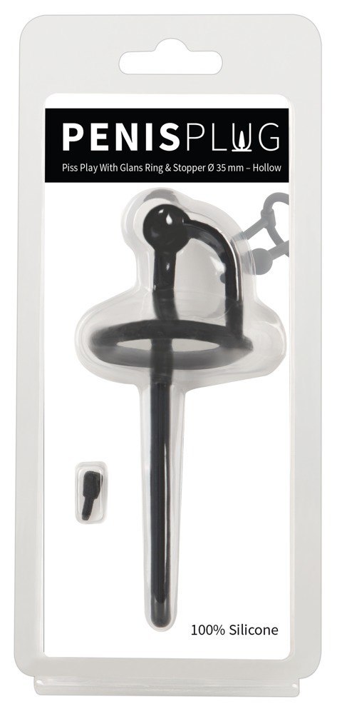 Penis plug silikonowy Penisplug z zatyczką 12,7 cm