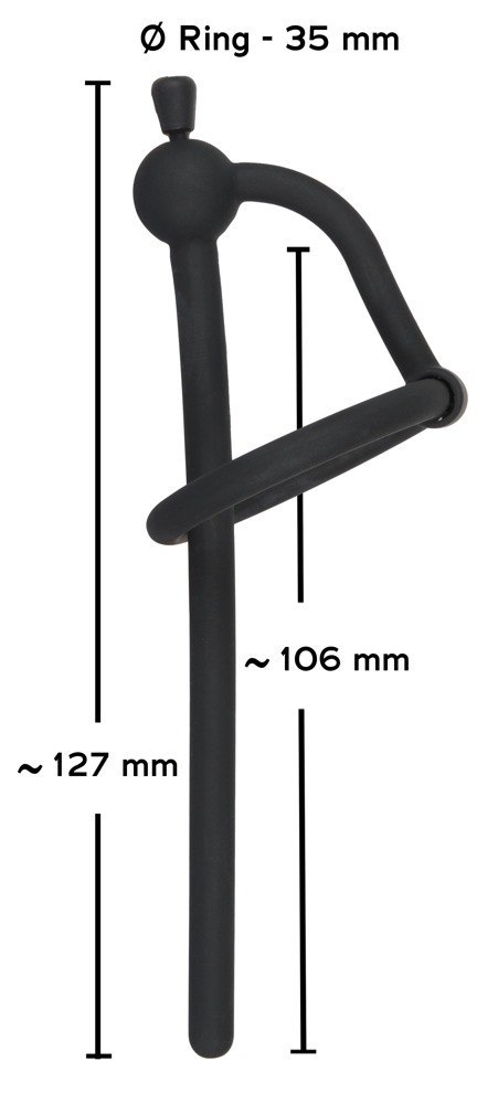 Penis plug silikonowy Penisplug z zatyczką 12,7 cm