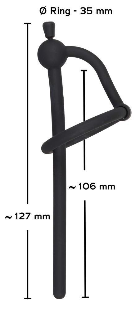 Penis plug silikonowy Penisplug z zatyczką 12,7 cm
