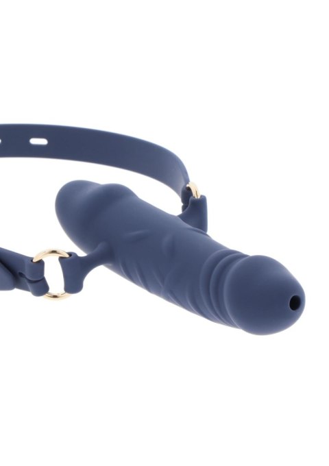 Knebel silikonowy oddychający Taboom niebieski 60 cm