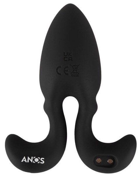 Wibrujący korek analny ANOS z pilotem USB silikonowy
