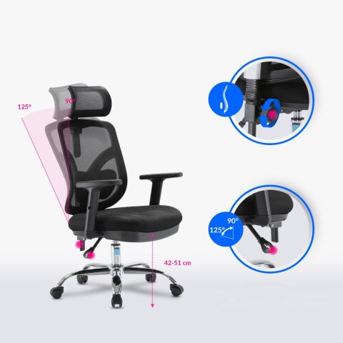 Fotel biurowy ergonomiczny ANGEL obrotowy jOkasta