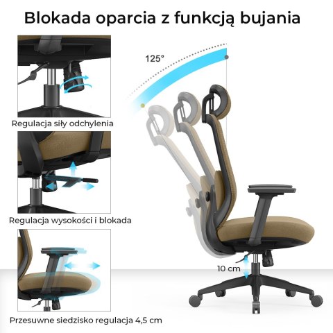 Fotel biurowy ergonomiczny ANGEL runO