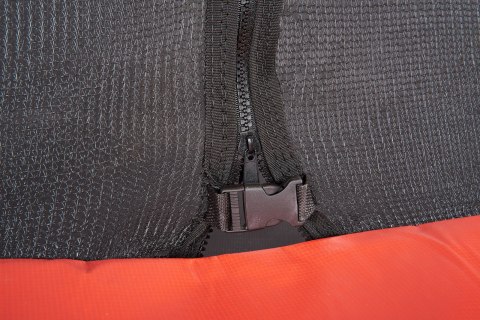 Trampolina Ogrodowa Jumpi 374cm/12FT Maxy Comfort Niebieska Z Wewnętrzną Siatką