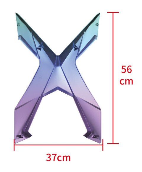 Tylna osłona "X" Angel XDekor Ciemny Niebieski