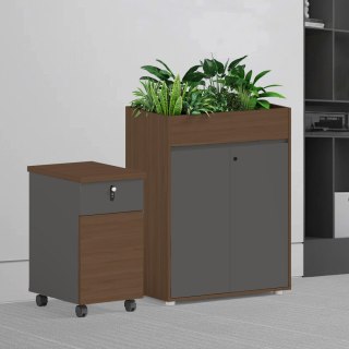 Angel Kwietnik biurowy z szafką Loft Work Dark 80cm