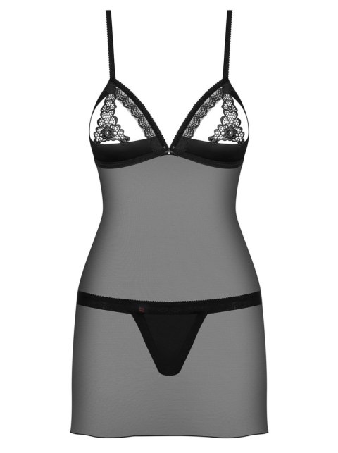 Komplet prześwituje koszulka stringi obsessive s/m