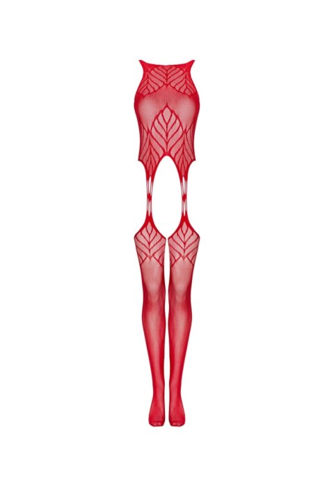 Koronkowe bodystocking erotyczny czerwone XL/XXL