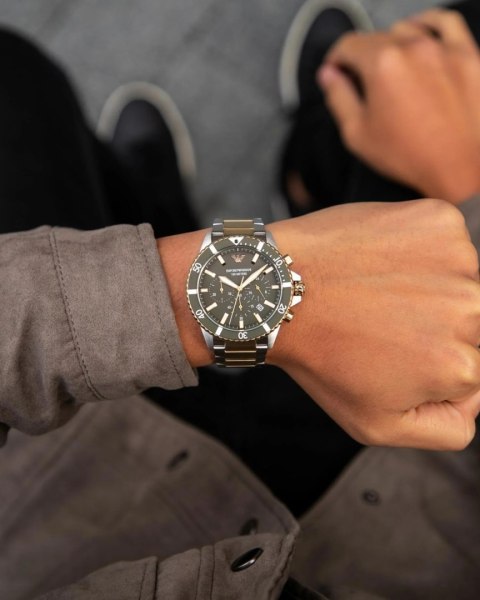 Emporio Armani ZEGAREK MĘSKI EMPORIO ARMANI AR11361 DIVER (zi035c)