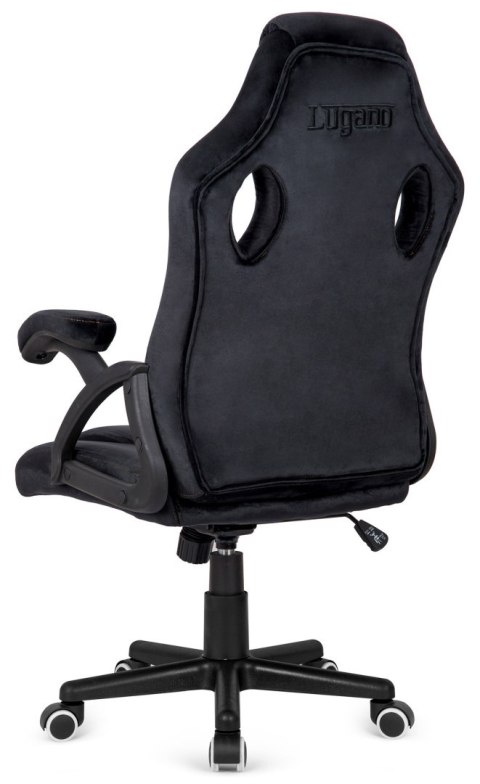 Lugano .Fotel obrotowy do biurka CARRERA M ALCANTARA BLACK