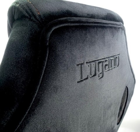 Lugano .Fotel obrotowy do biurka CARRERA M ALCANTARA BLACK