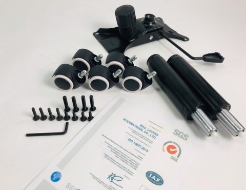 Lugano .Fotel obrotowy do biurka CARRERA M ALCANTARA BLACK