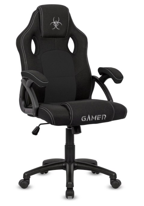 Lugano Fotel obrotowy do biurka CARRERA M BLACK FABRIC