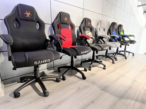 Lugano Fotel obrotowy do biurka CARRERA M BLACK FABRIC