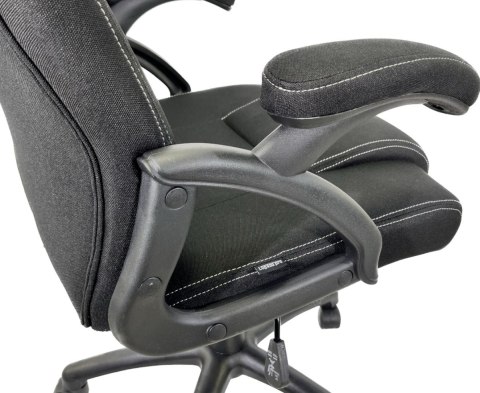 Lugano Fotel obrotowy do biurka CARRERA M BLACK FABRIC