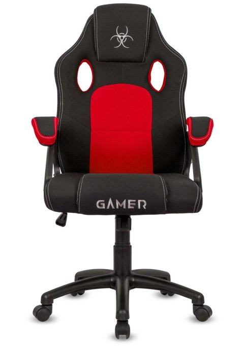 Lugano Fotel obrotowy do biurka CARRERA M RED FABRIC