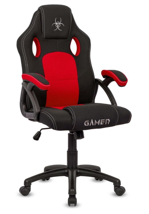 Lugano Fotel obrotowy do biurka CARRERA M RED FABRIC