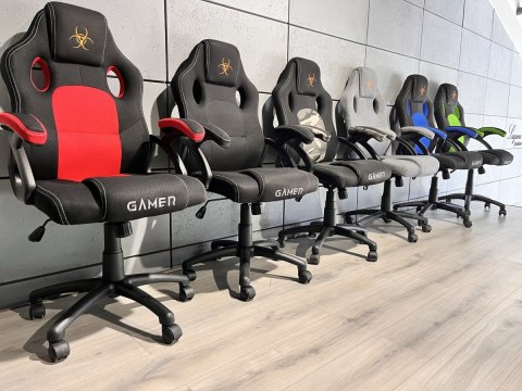 Lugano Fotel obrotowy do biurka CARRERA M RED FABRIC