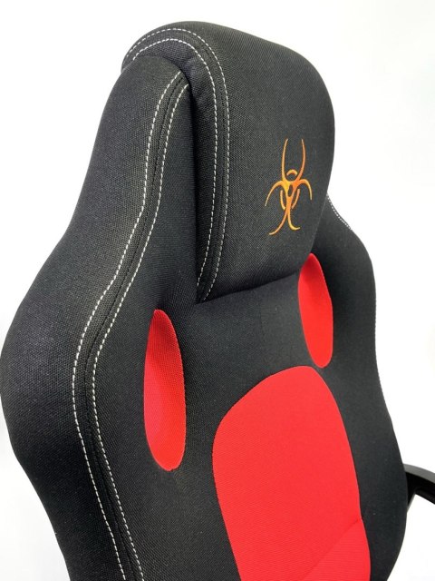 Lugano Fotel obrotowy do biurka CARRERA M RED FABRIC
