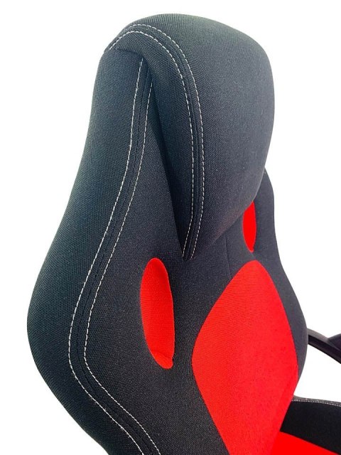 Lugano Fotel obrotowy do biurka CARRERA M ST RED FABRIC