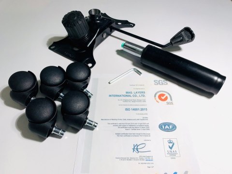 Lugano Fotel obrotowy do biurka CARRERA M STONE FABRIC