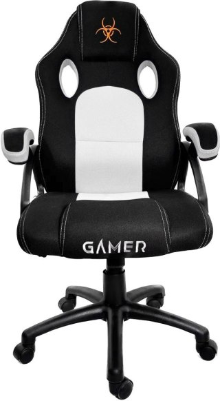 Lugano Fotel obrotowy do biurka CARRERA M WHITE FABRIC