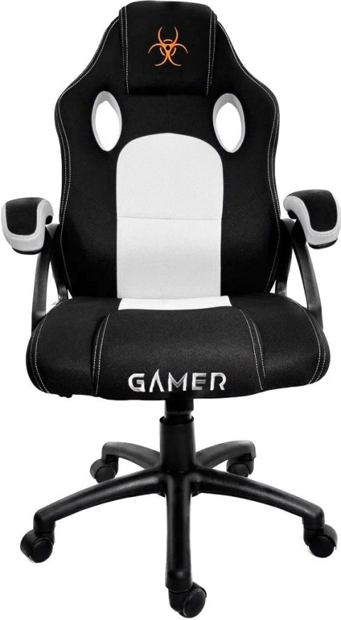 Lugano Fotel obrotowy do biurka CARRERA M WHITE FABRIC