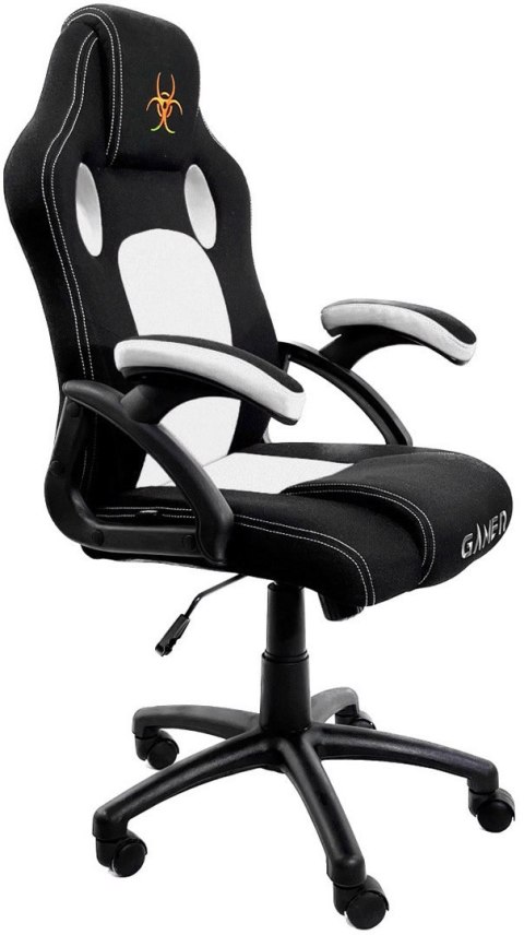 Lugano Fotel obrotowy do biurka CARRERA M WHITE FABRIC