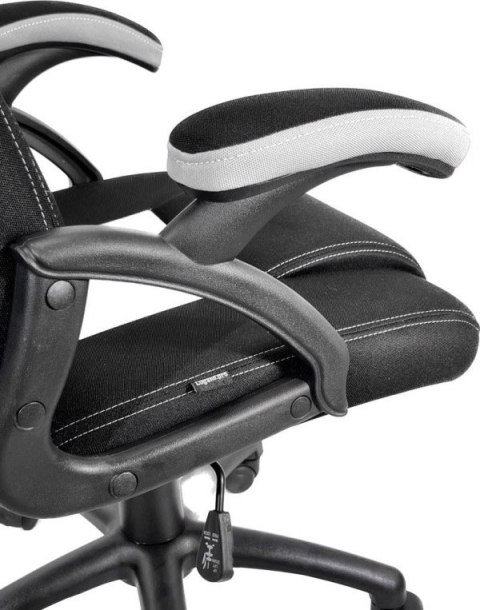 Lugano Fotel obrotowy do biurka CARRERA M WHITE FABRIC