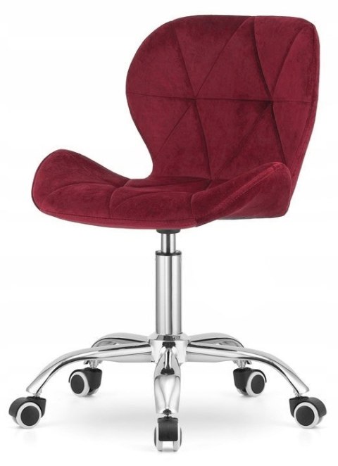 Lugano Krzesło obrotowe VASTO OFFICE VELVET BURGUNDY