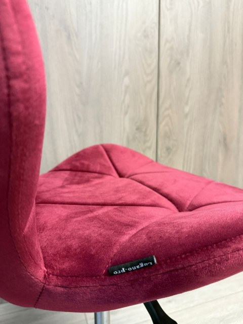 Lugano Krzesło obrotowe VASTO OFFICE VELVET BURGUNDY